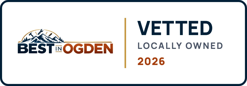 Best in Ogden Vetted, locally owned, 2026 badge